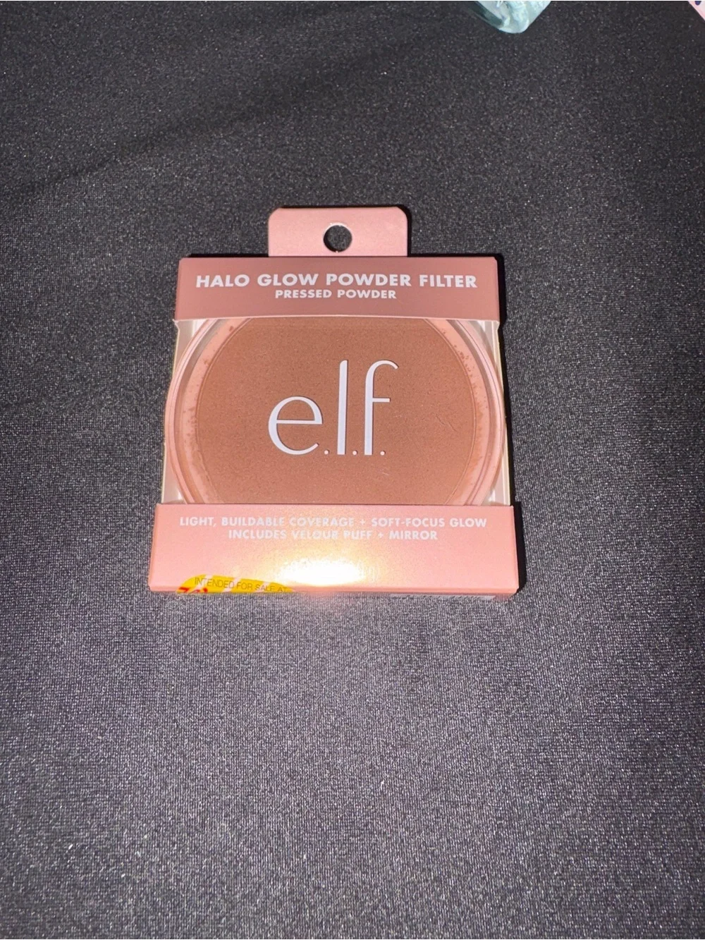 NEW e.l.f. Halo Glow Powder Filter Pressed Powder Rich Warm